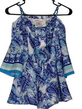 Paisley Bloome Girl's Romper One-piece Jumpsuit Girl's 8 Spring Paisley Casual